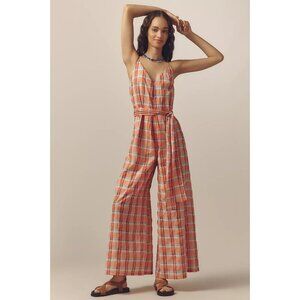 Corey Lynn Calter V-Neck Waistless Jumpsuit L